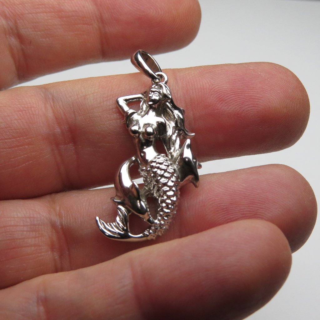 Sterling Silver Mermaid Pendant 78$